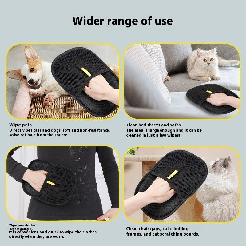 Pet Grooming Glove – Remove Loose Fur While You Pet