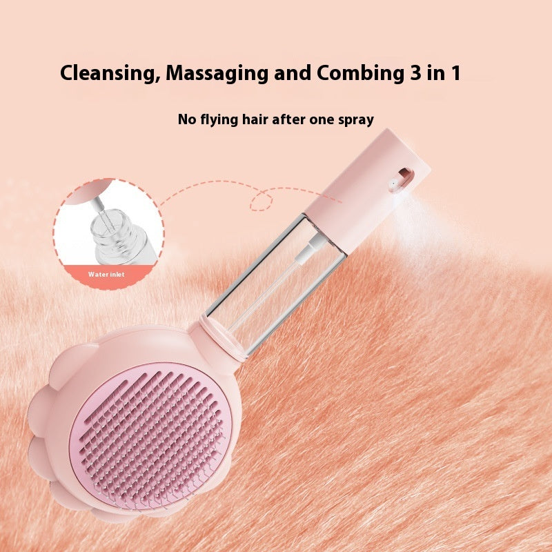 Pet Brush with Spray – Gentle Grooming in Minutes