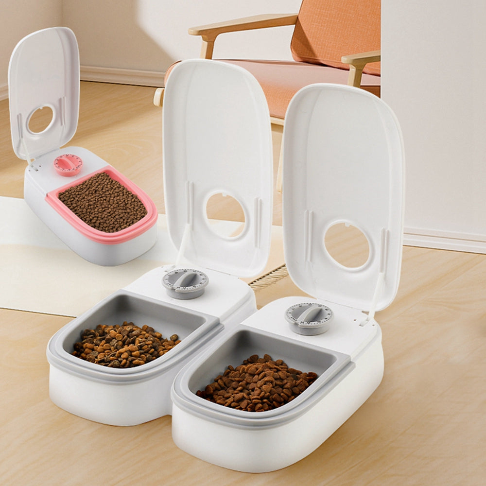 Portion-Friendly Auto Feeder with Stainless Steel Bowl