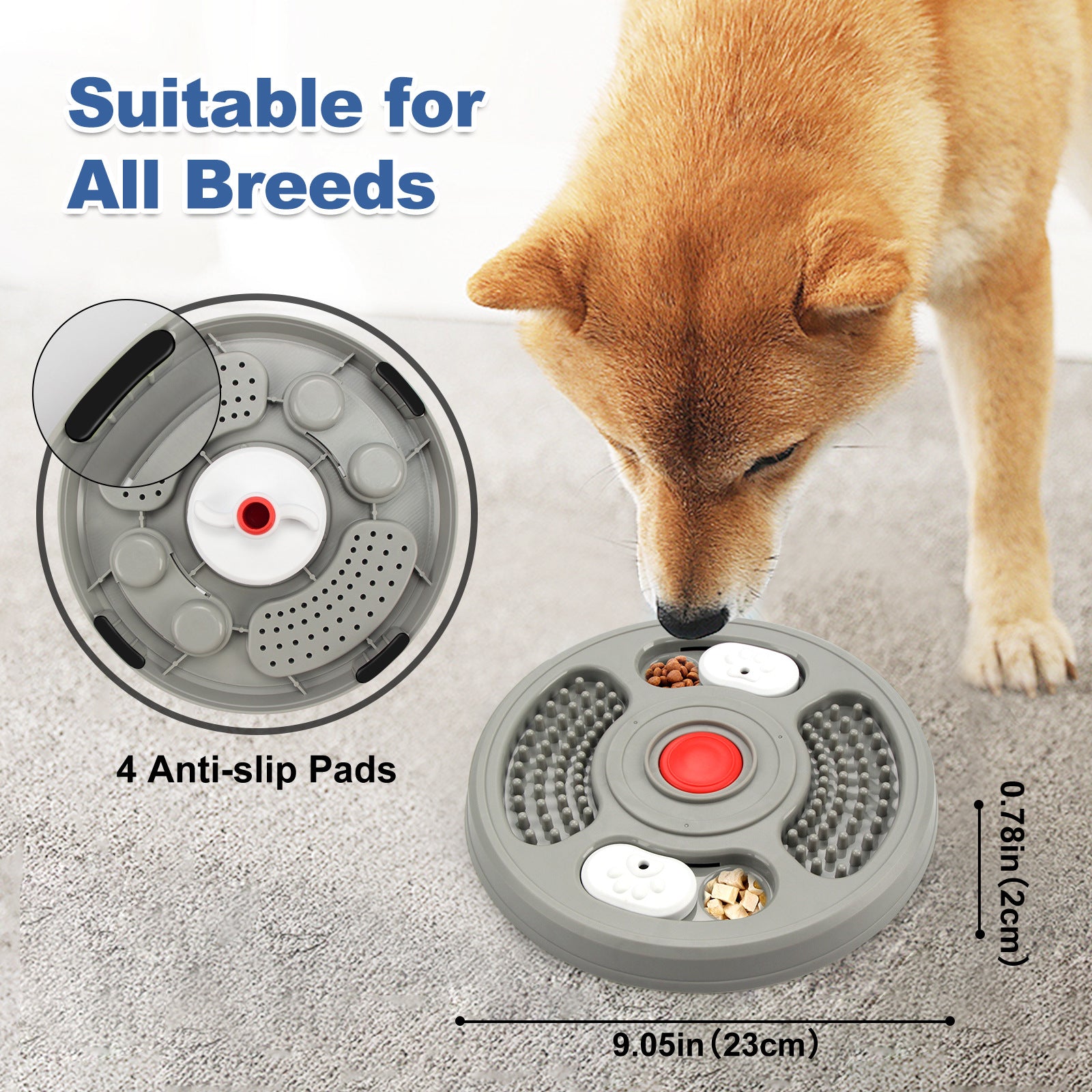 Slow Feeder + Lick Mat – Calm Eating Anywhere