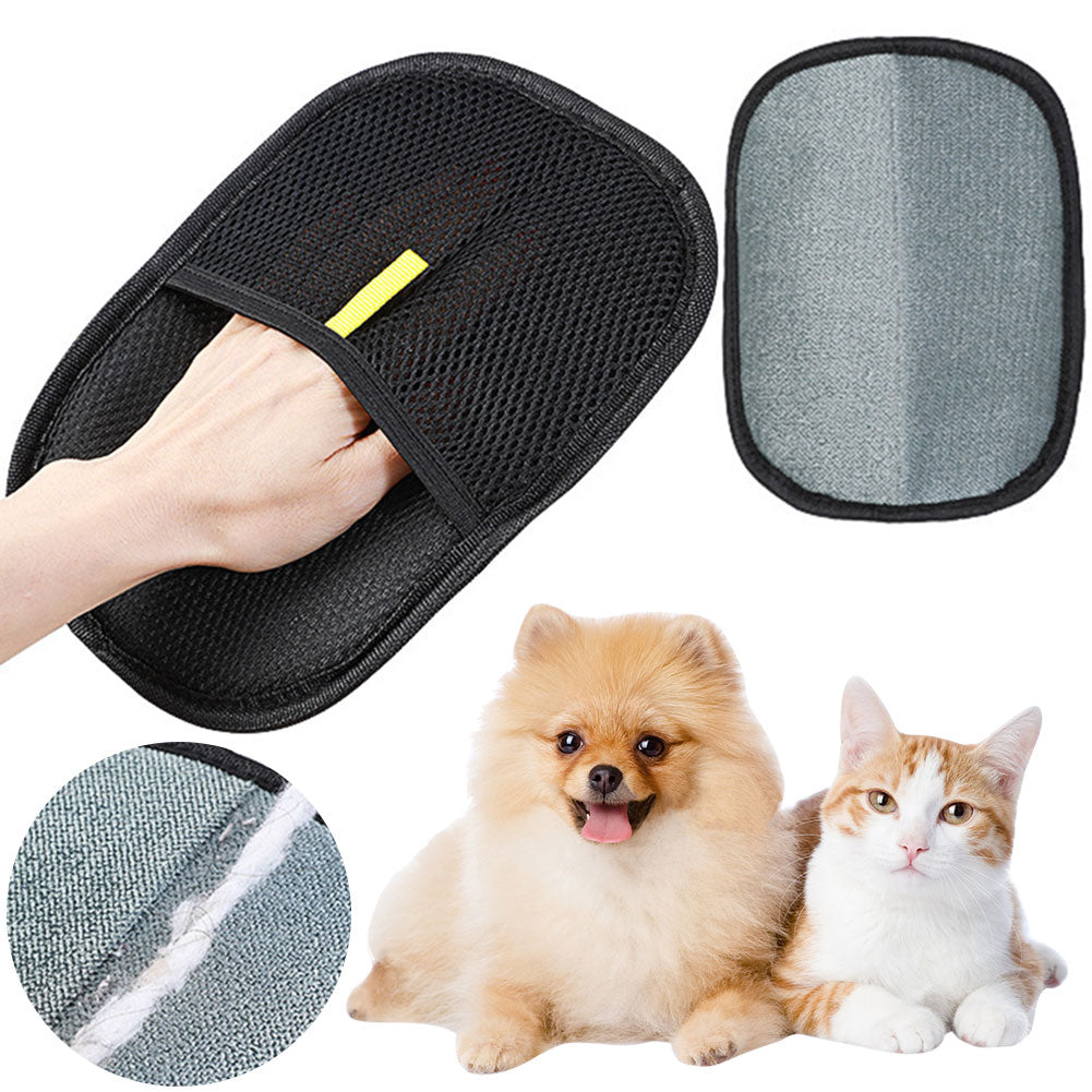 Pet Grooming Glove – Remove Loose Fur While You Pet