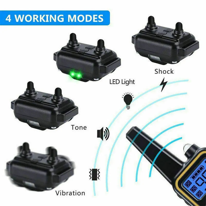 3000 FT Rechargeable Waterproof Dog Training Collar