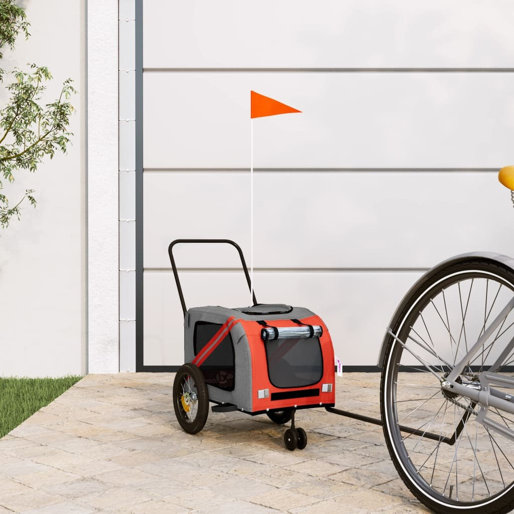 Fresh Air Views: Orange Bike Trailer for Small Dogs