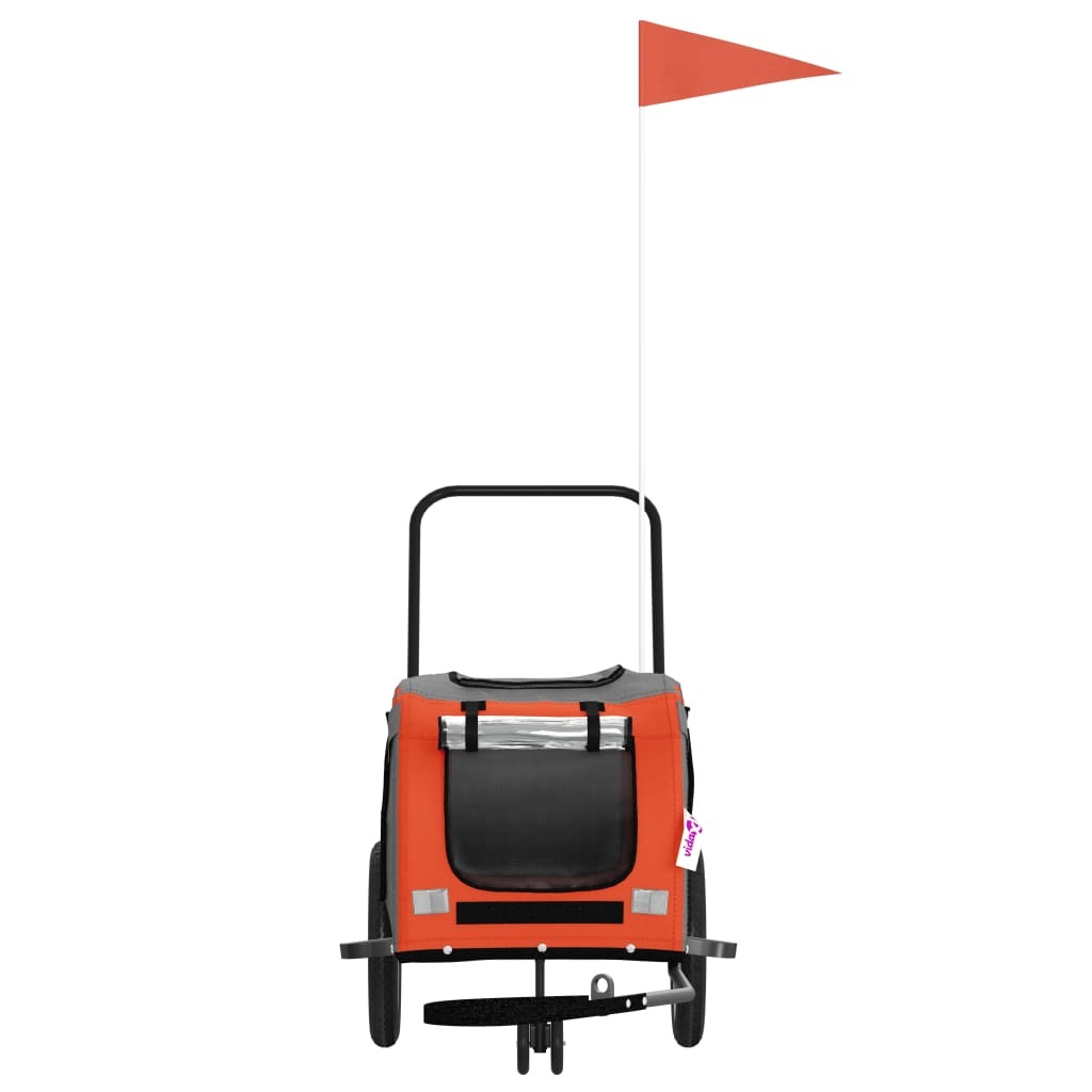 Fresh Air Views: Orange Bike Trailer for Small Dogs