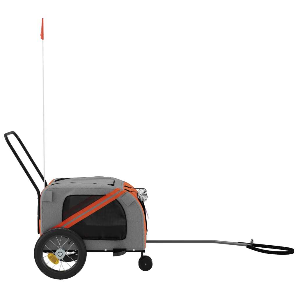 Fresh Air Views: Orange Bike Trailer for Small Dogs