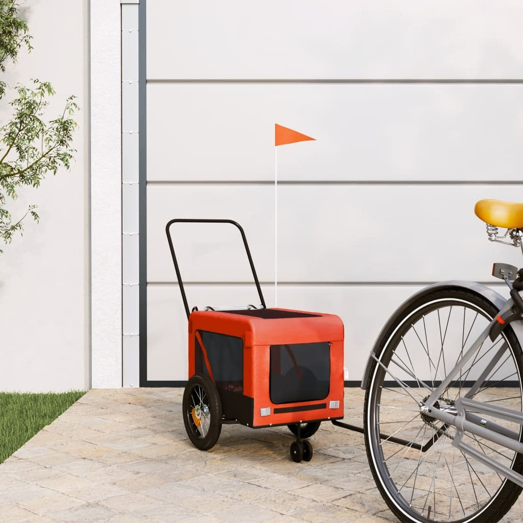 Outdoor Fun Made EasyPet Bike Trailer in Orange Small