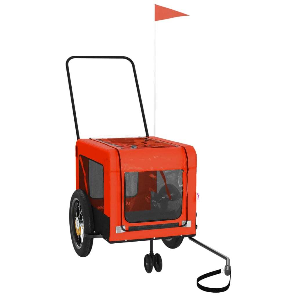 Outdoor Fun Made EasyPet Bike Trailer in Orange Small