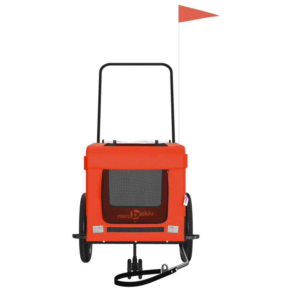 Outdoor Fun Made EasyPet Bike Trailer in Orange Small