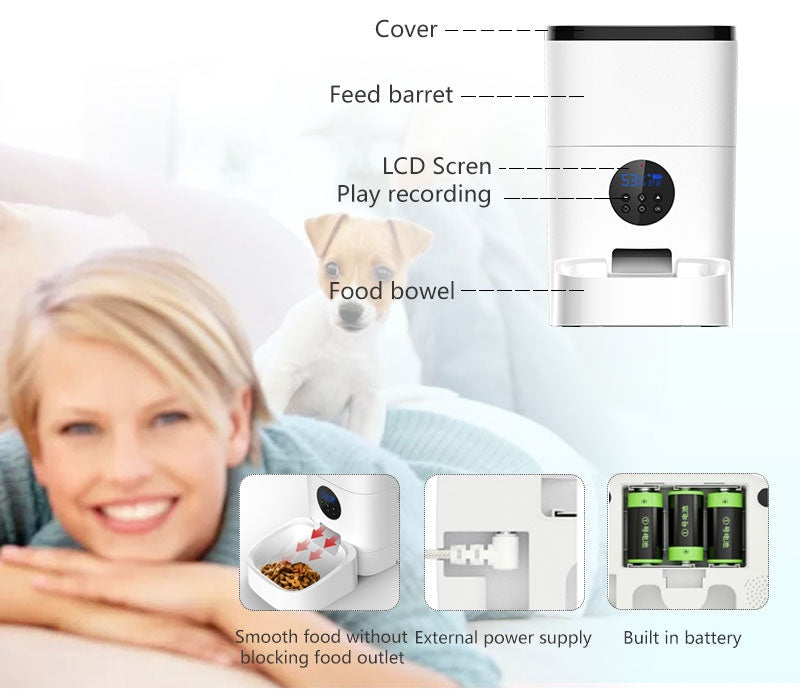 Happy Tummies, On Time: Smart WIFI Pet Feeder