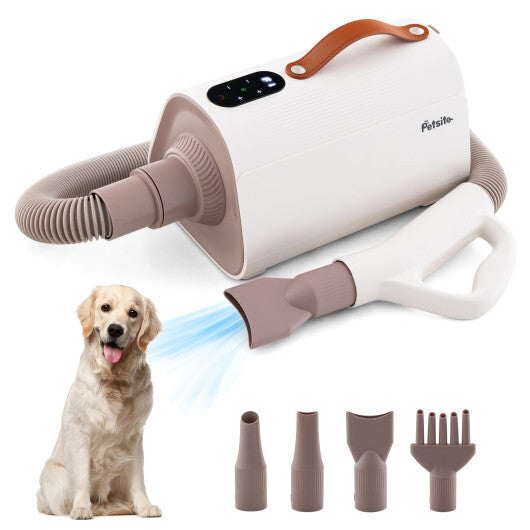Dog & Cat Hair Blower with Negative Ion Function and Adjustable Temperature