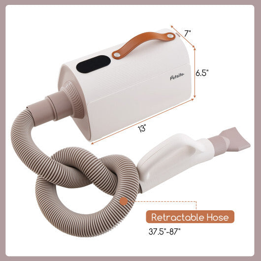 Dog & Cat Hair Blower with Negative Ion Function and Adjustable Temperature