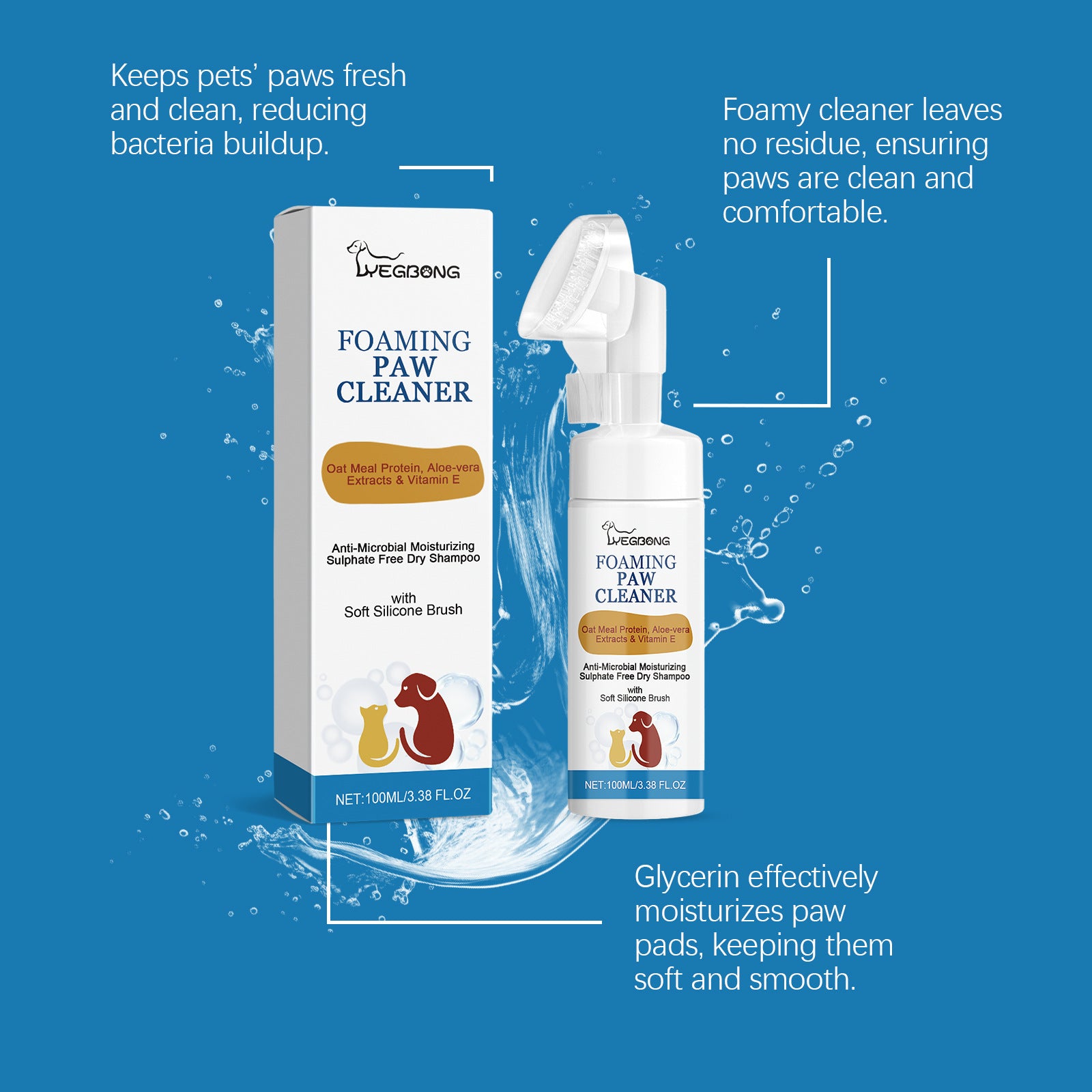 Deep Care Paw Cleaning Foam – Fresh Paws in Seconds