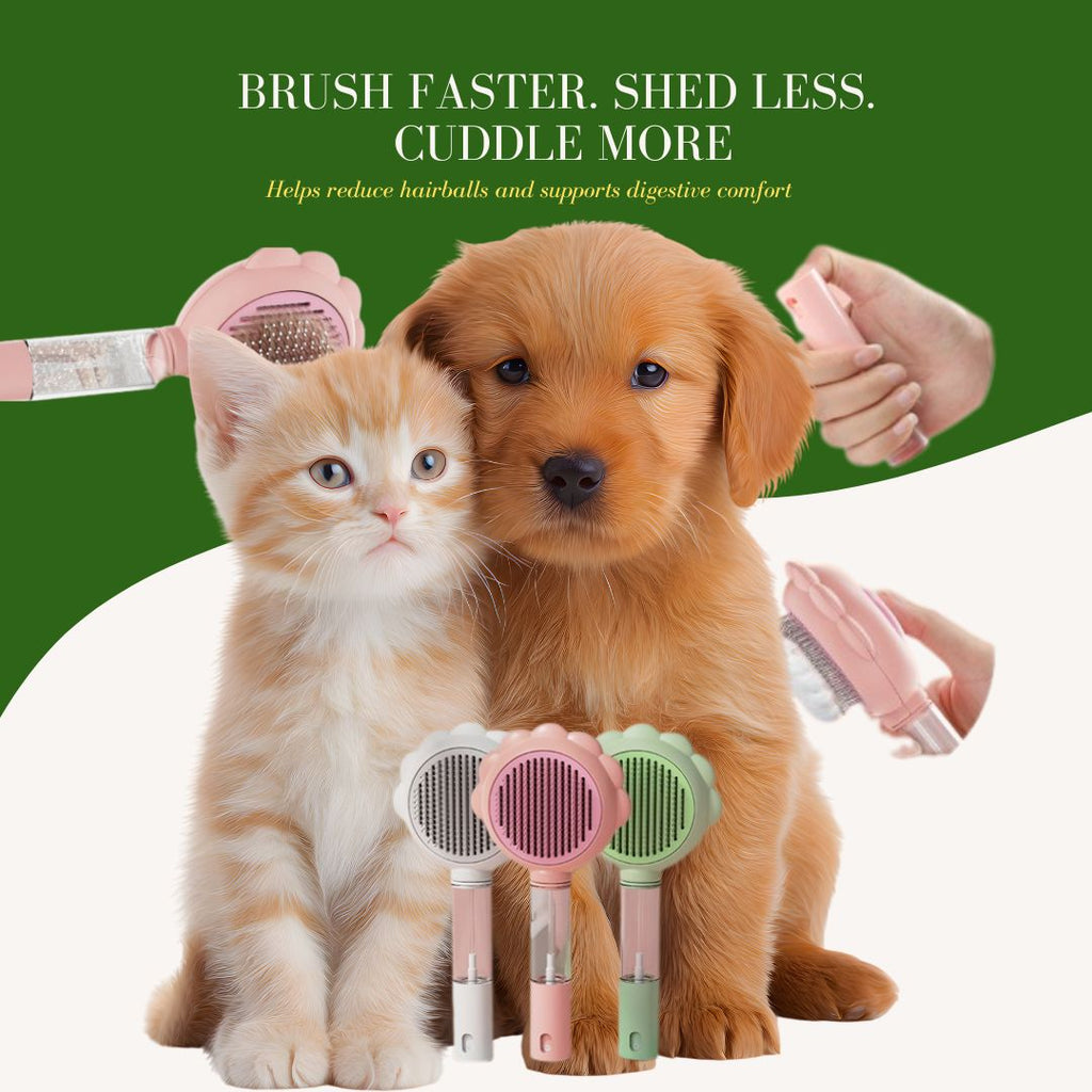 Pet Brush with Spray – Gentle Grooming in Minutes